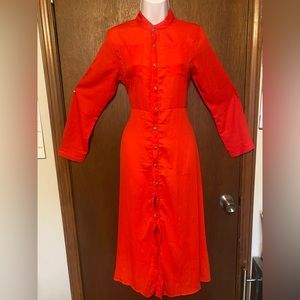 Long Button up dress